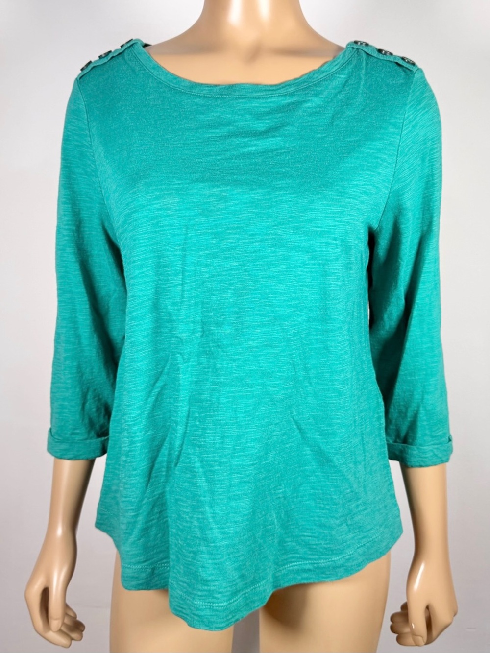 Chico’s Women’s Size 1 (Medium) Cotton Modal Blend Slub The Ultimate Tee